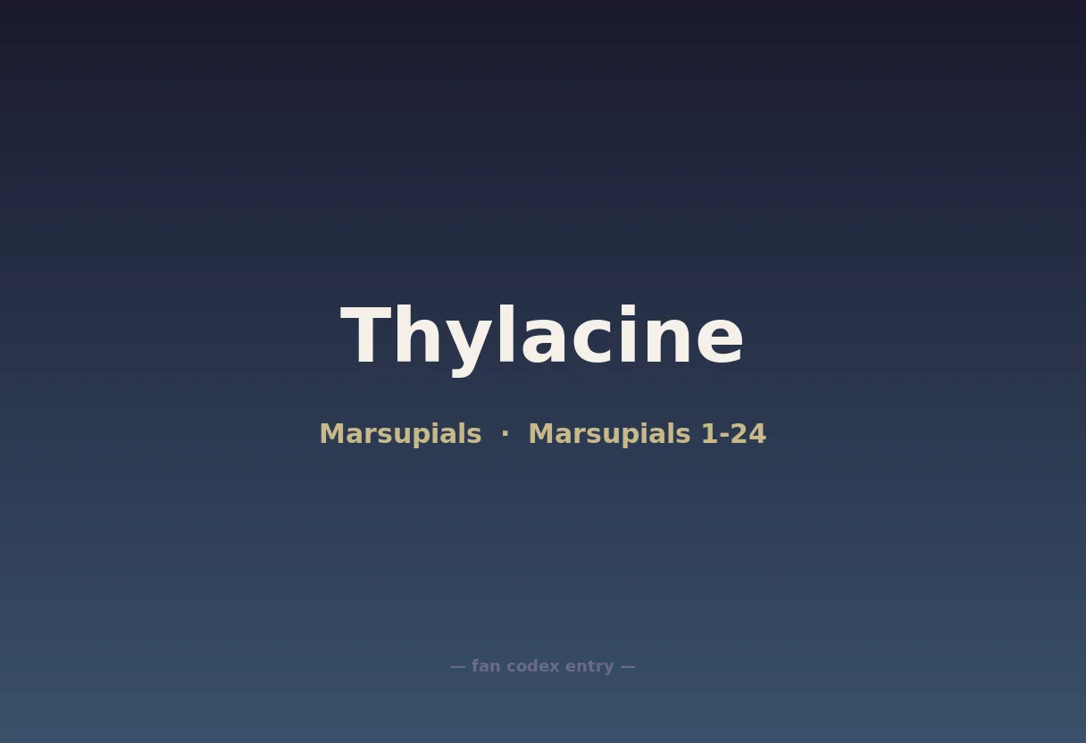 Thylacine