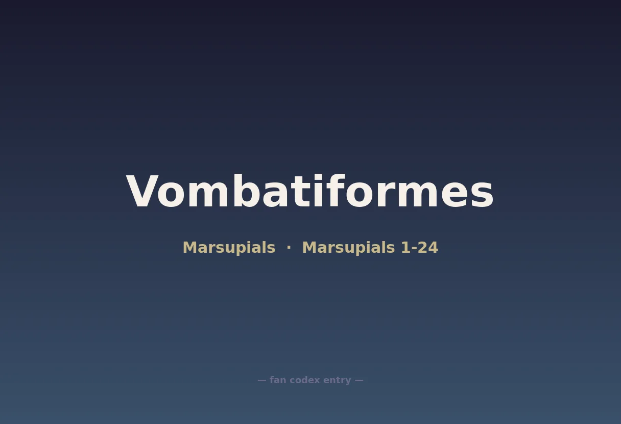Vombatiformes
